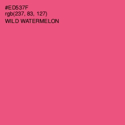 #ED537F - Wild Watermelon Color Image