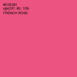 #ED5381 - French Rose Color Image