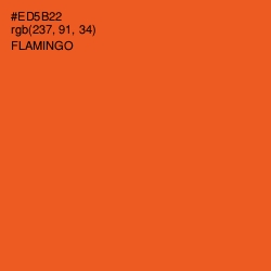 #ED5B22 - Flamingo Color Image