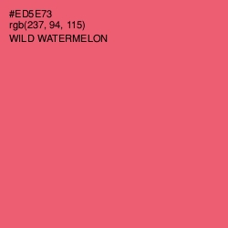 #ED5E73 - Wild Watermelon Color Image