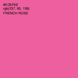 #ED5F9E - French Rose Color Image