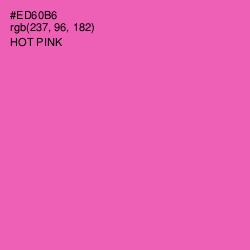 #ED60B6 - Hot Pink Color Image