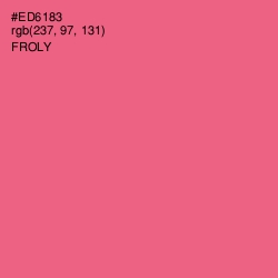 #ED6183 - Froly Color Image