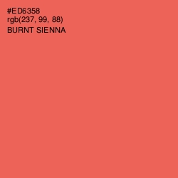 #ED6358 - Burnt Sienna Color Image