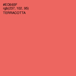 #ED665F - Terracotta Color Image