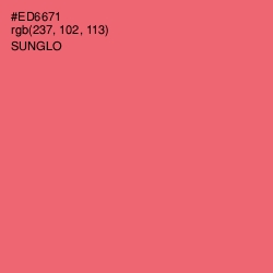 #ED6671 - Sunglo Color Image