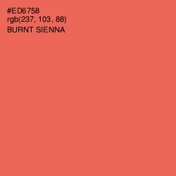 #ED6758 - Burnt Sienna Color Image