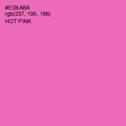 #ED6ABA - Hot Pink Color Image