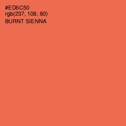 #ED6C50 - Burnt Sienna Color Image