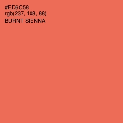 #ED6C58 - Burnt Sienna Color Image