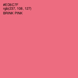 #ED6C7F - Brink Pink Color Image