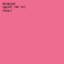 #ED6C8D - Froly Color Image