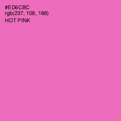 #ED6CBC - Hot Pink Color Image