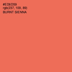 #ED6D59 - Burnt Sienna Color Image