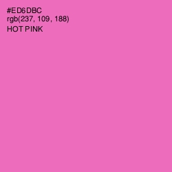 #ED6DBC - Hot Pink Color Image