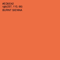 #ED6E42 - Burnt Sienna Color Image