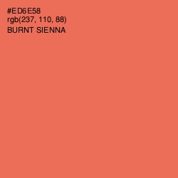 #ED6E58 - Burnt Sienna Color Image