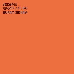 #ED6F40 - Burnt Sienna Color Image