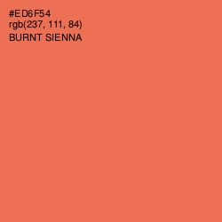 #ED6F54 - Burnt Sienna Color Image
