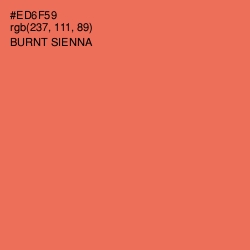 #ED6F59 - Burnt Sienna Color Image
