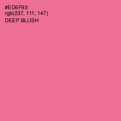 #ED6F93 - Deep Blush Color Image