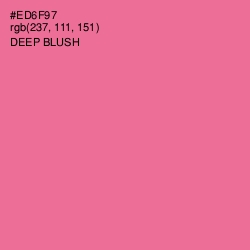 #ED6F97 - Deep Blush Color Image