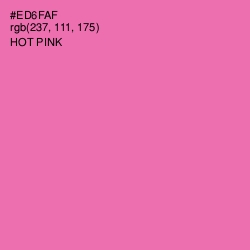 #ED6FAF - Hot Pink Color Image