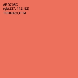 #ED705C - Terracotta Color Image