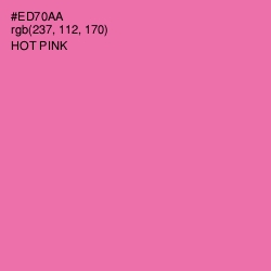#ED70AA - Hot Pink Color Image