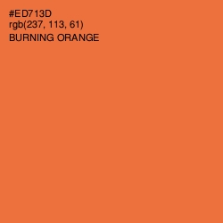 #ED713D - Burning Orange Color Image