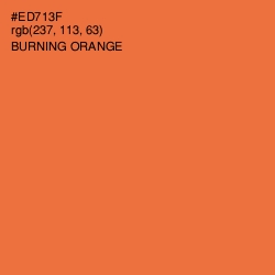 #ED713F - Burning Orange Color Image