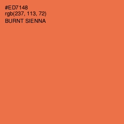 #ED7148 - Burnt Sienna Color Image