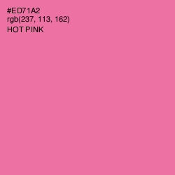 #ED71A2 - Hot Pink Color Image