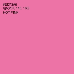 #ED73A6 - Hot Pink Color Image