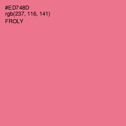 #ED748D - Froly Color Image