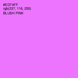 #ED74FF - Blush Pink Color Image