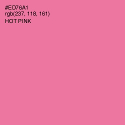 #ED76A1 - Hot Pink Color Image