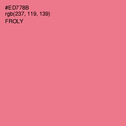 #ED778B - Froly Color Image
