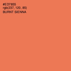 #ED7855 - Burnt Sienna Color Image