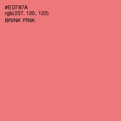 #ED787A - Brink Pink Color Image