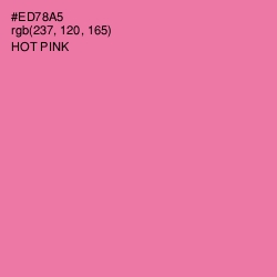 #ED78A5 - Hot Pink Color Image