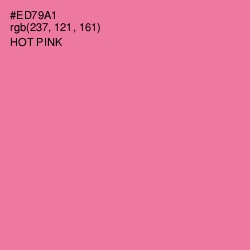 #ED79A1 - Hot Pink Color Image