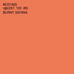 #ED7A55 - Burnt Sienna Color Image