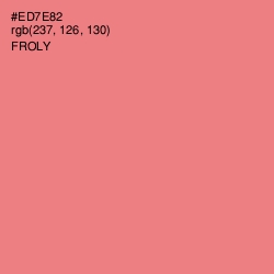 #ED7E82 - Froly Color Image