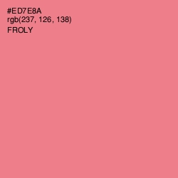 #ED7E8A - Froly Color Image