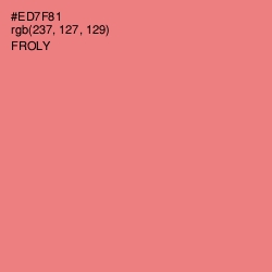 #ED7F81 - Froly Color Image