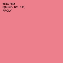 #ED7F8D - Froly Color Image