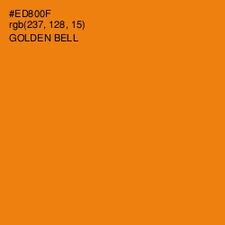 #ED800F - Golden Bell Color Image