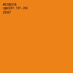 #ED8318 - Zest Color Image