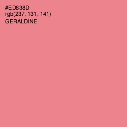 #ED838D - Geraldine Color Image